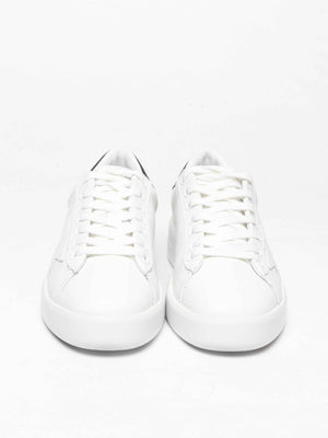 Golden Goose White w/ Navy Blue Heel Tab Purestar Sneakers Size 36