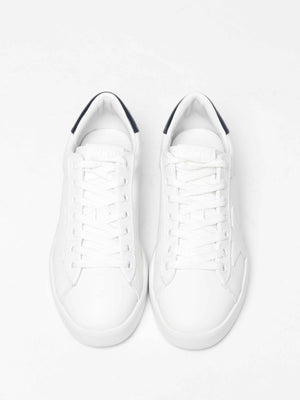 Golden Goose White w/ Navy Blue Heel Tab Purestar Sneakers Size 36
