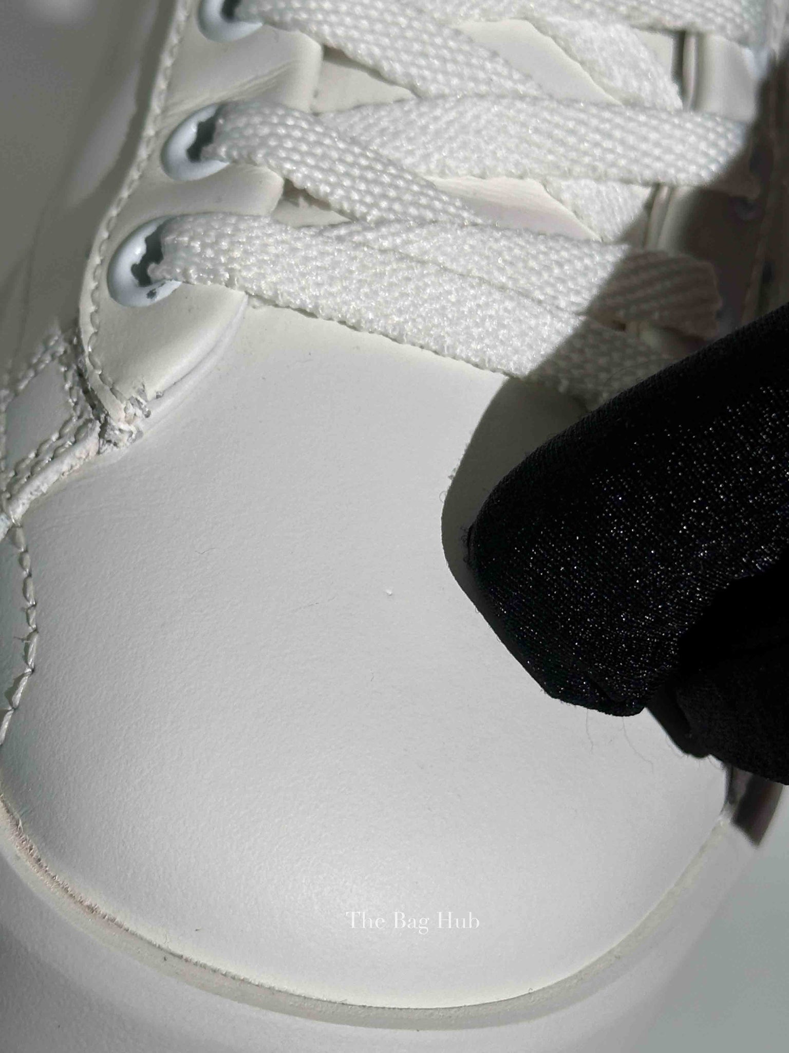 Golden Goose White w/ Navy Blue Heel Tab Purestar Sneakers Size 36