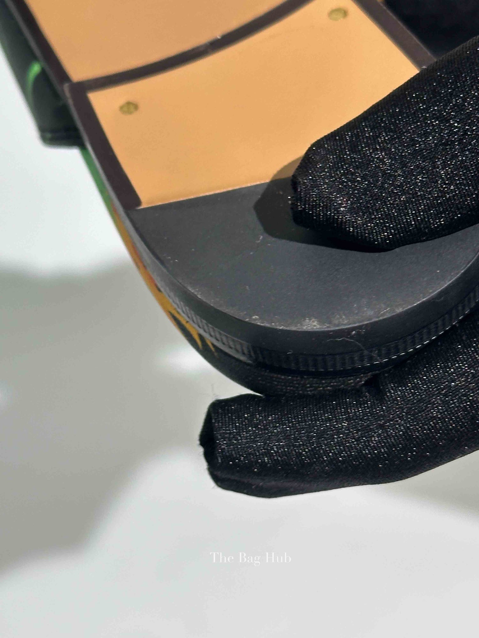 Gucci Black Floral Multicolor x Ken Scott Princetown Mules Size 35