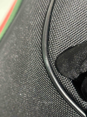 Gucci Black Canvas Techno Web Backpack