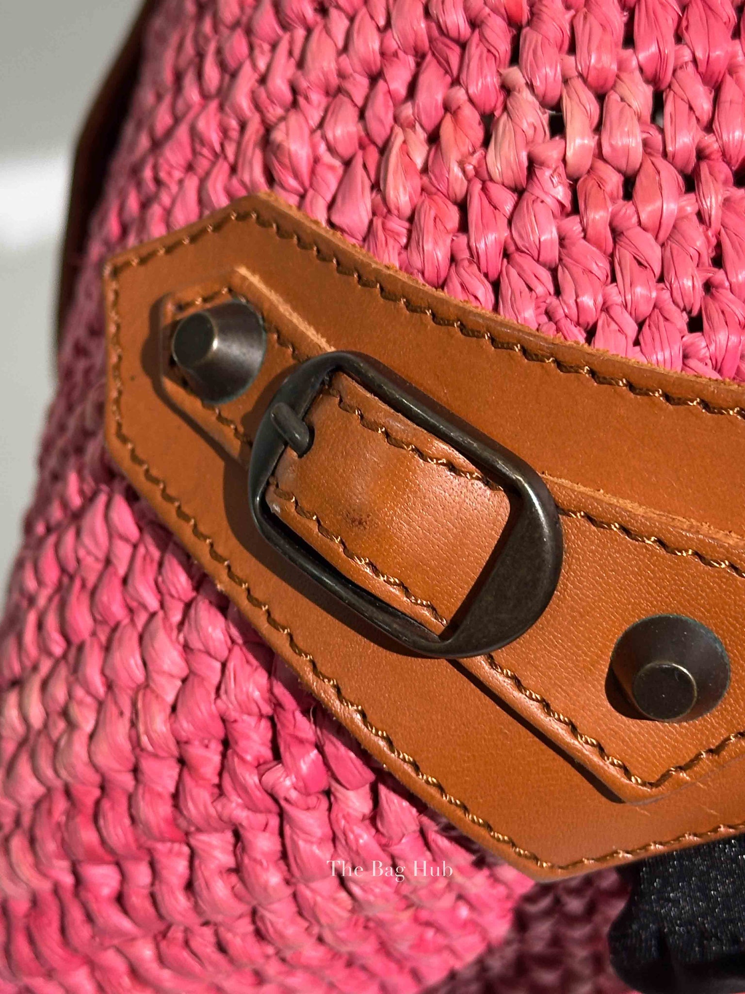 Balenciaga Pink Motocross Classic Panier Basket Bag