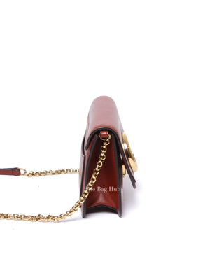 Chloe Sepia Brown Leather Mini C Chain Bag