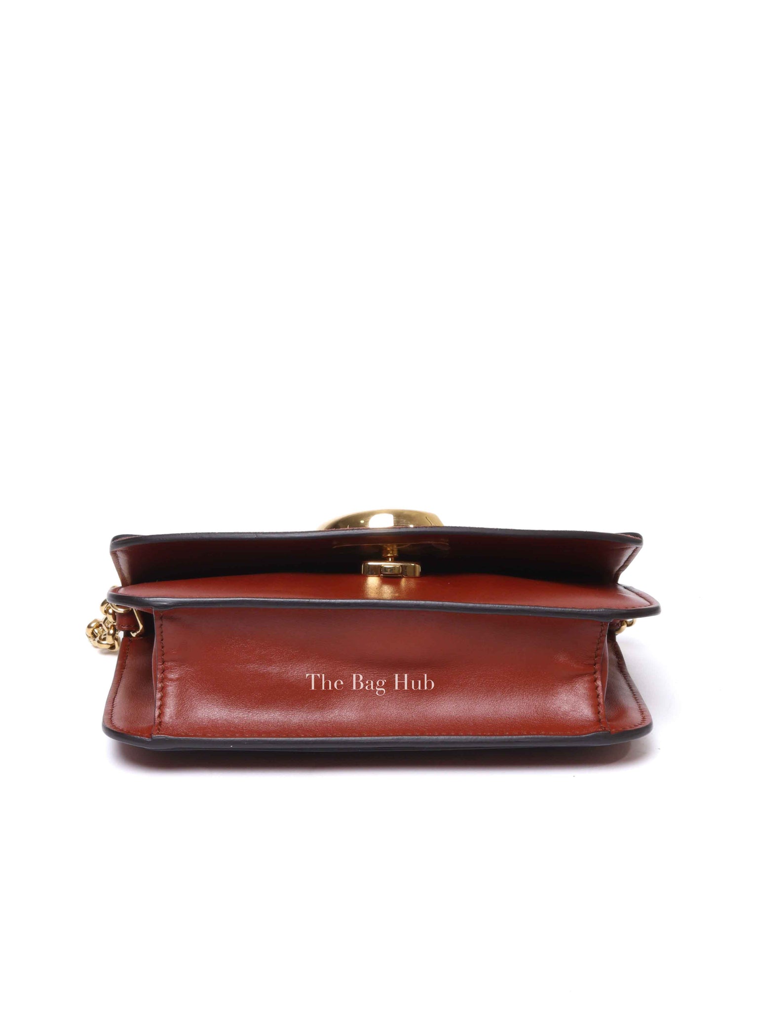 Chloe Sepia Brown Leather Mini C Chain Bag