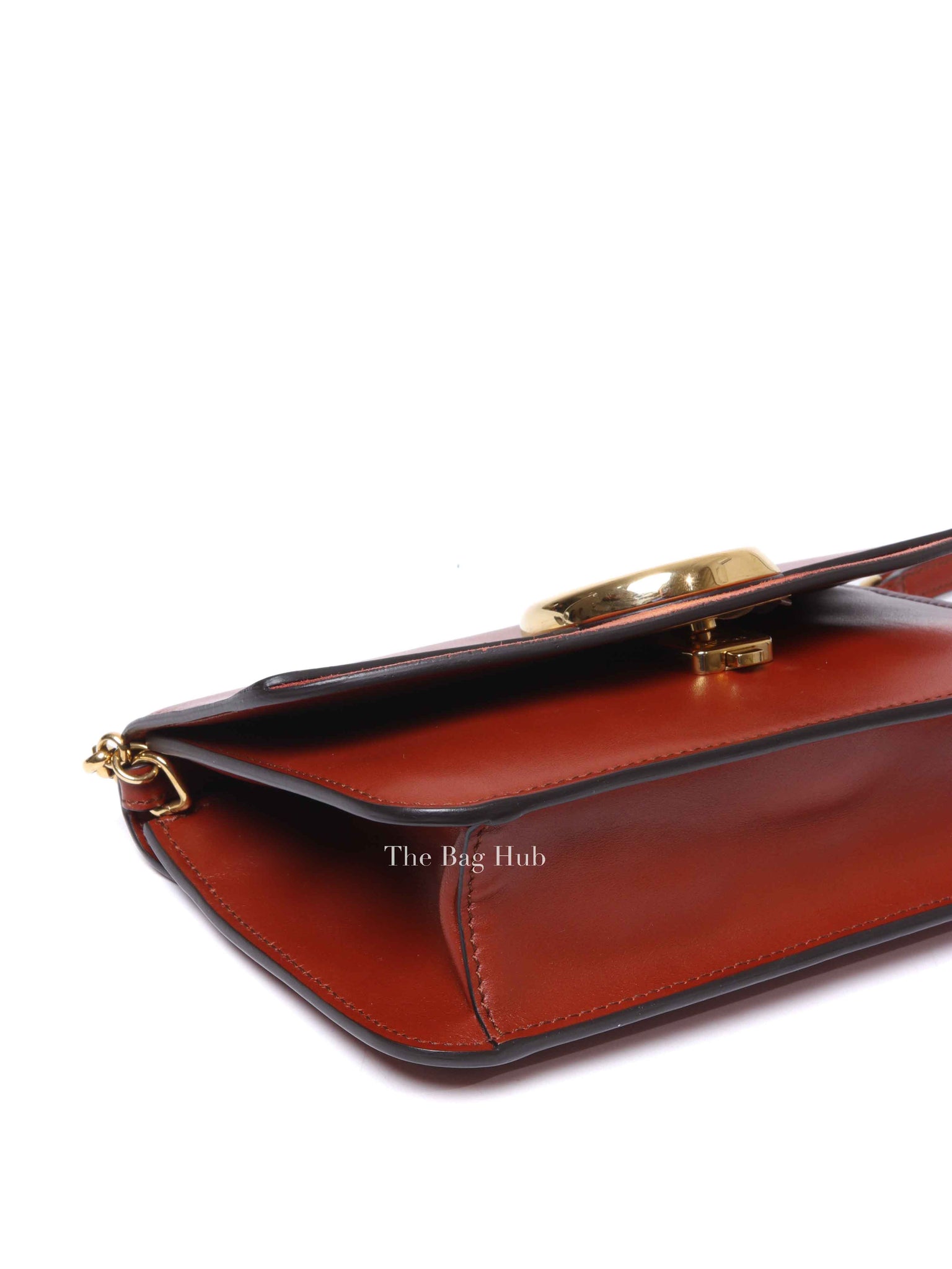 Chloe Sepia Brown Leather Mini C Chain Bag