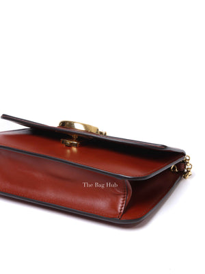 Chloe Sepia Brown Leather Mini C Chain Bag