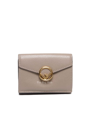 Fendi Tortora Vitello Cruise Micro Trifold Wallet