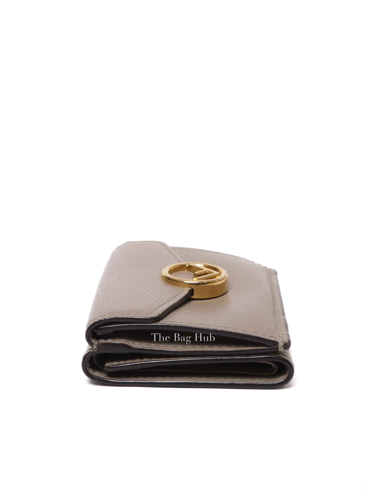 Fendi Tortora Vitello Cruise Micro Trifold Wallet