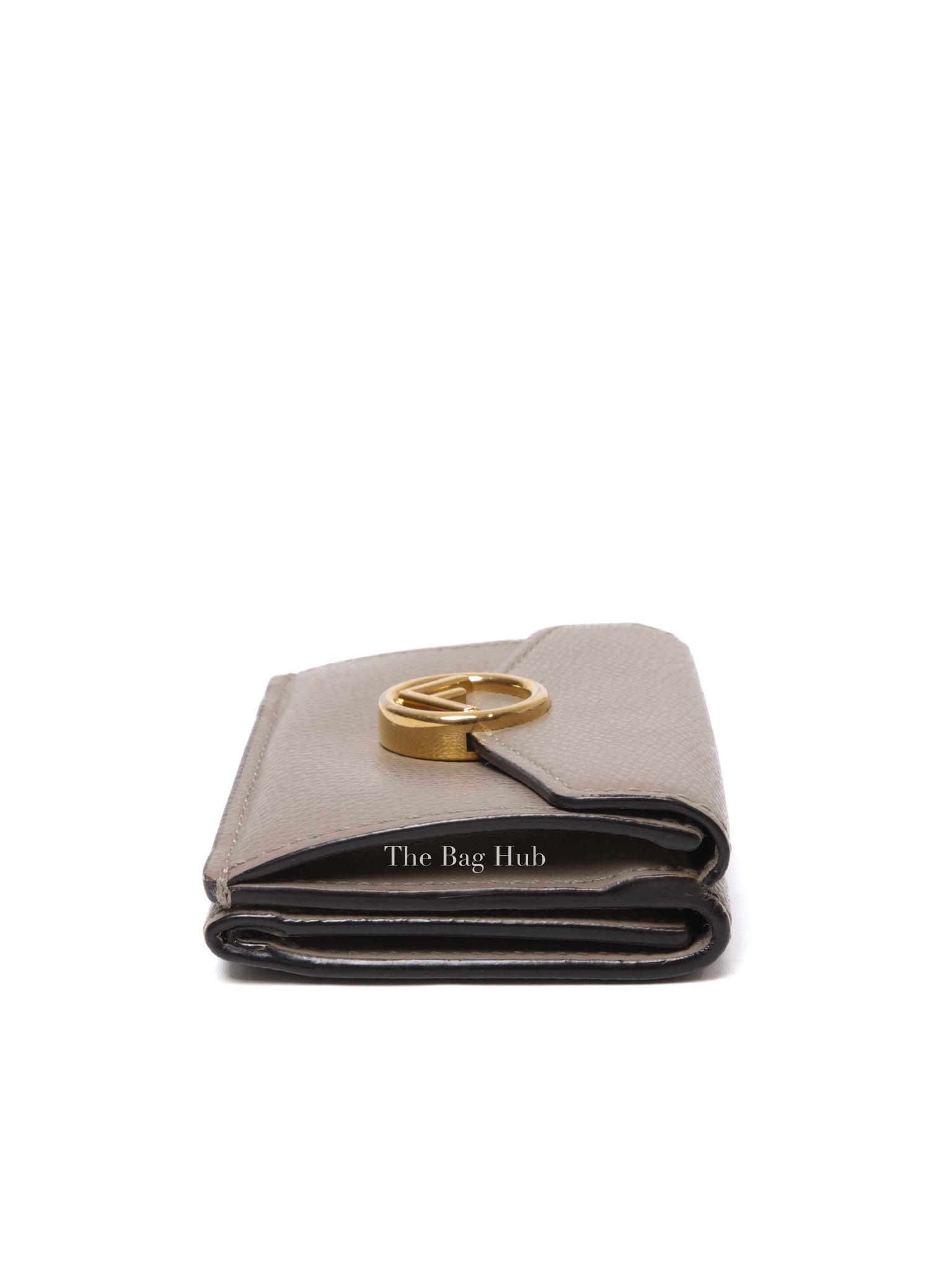 Fendi Tortora Vitello Cruise Micro Trifold Wallet