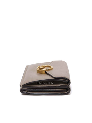Fendi Tortora Vitello Cruise Micro Trifold Wallet
