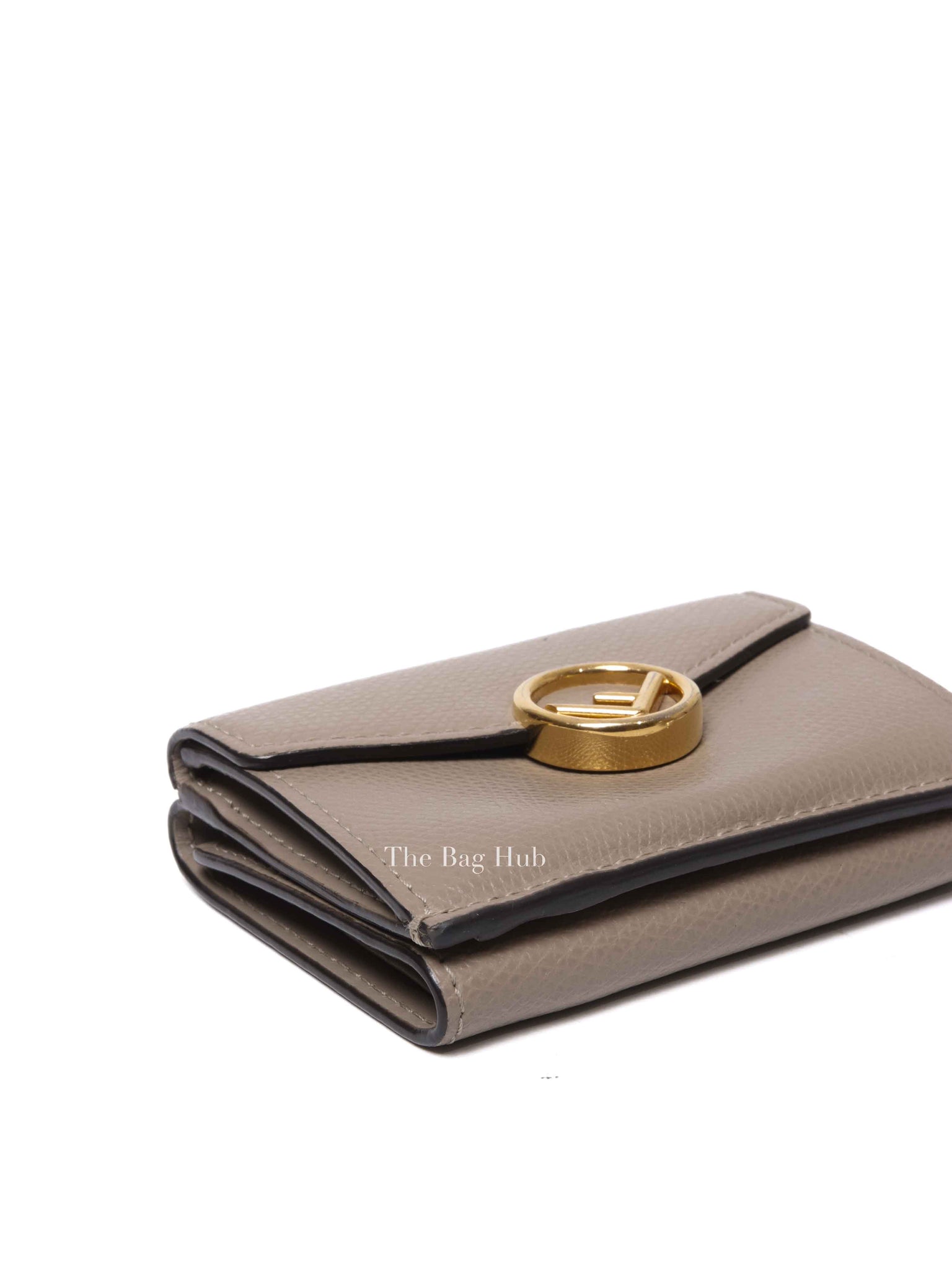 Fendi Tortora Vitello Cruise Micro Trifold Wallet