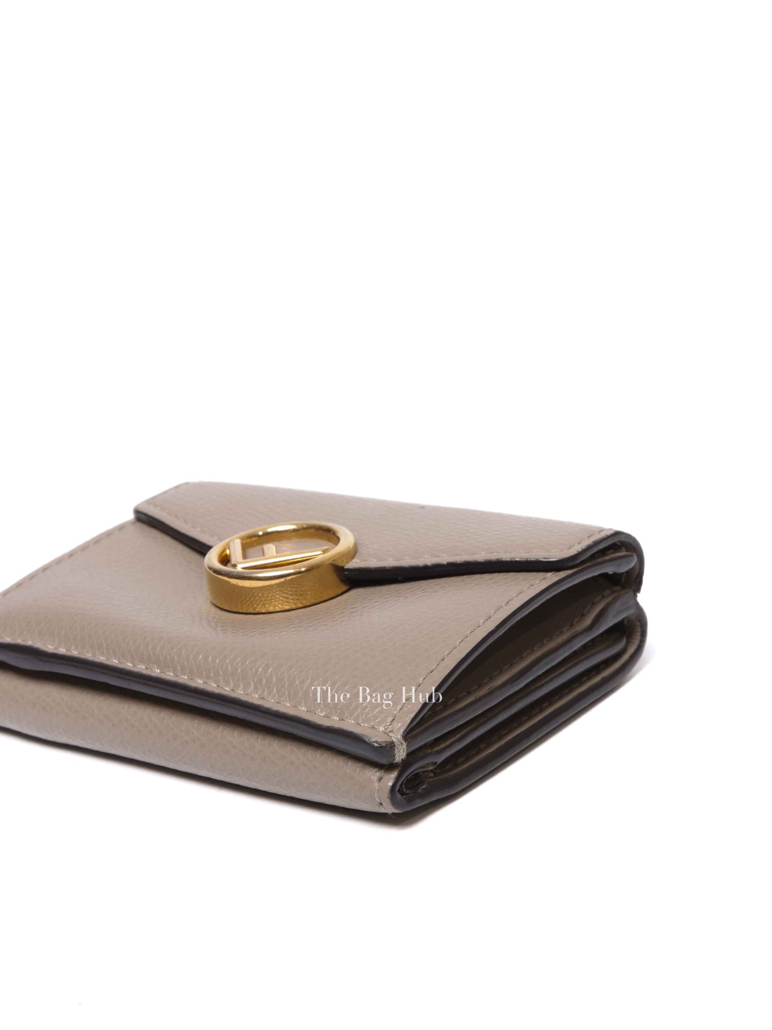 Fendi Tortora Vitello Cruise Micro Trifold Wallet