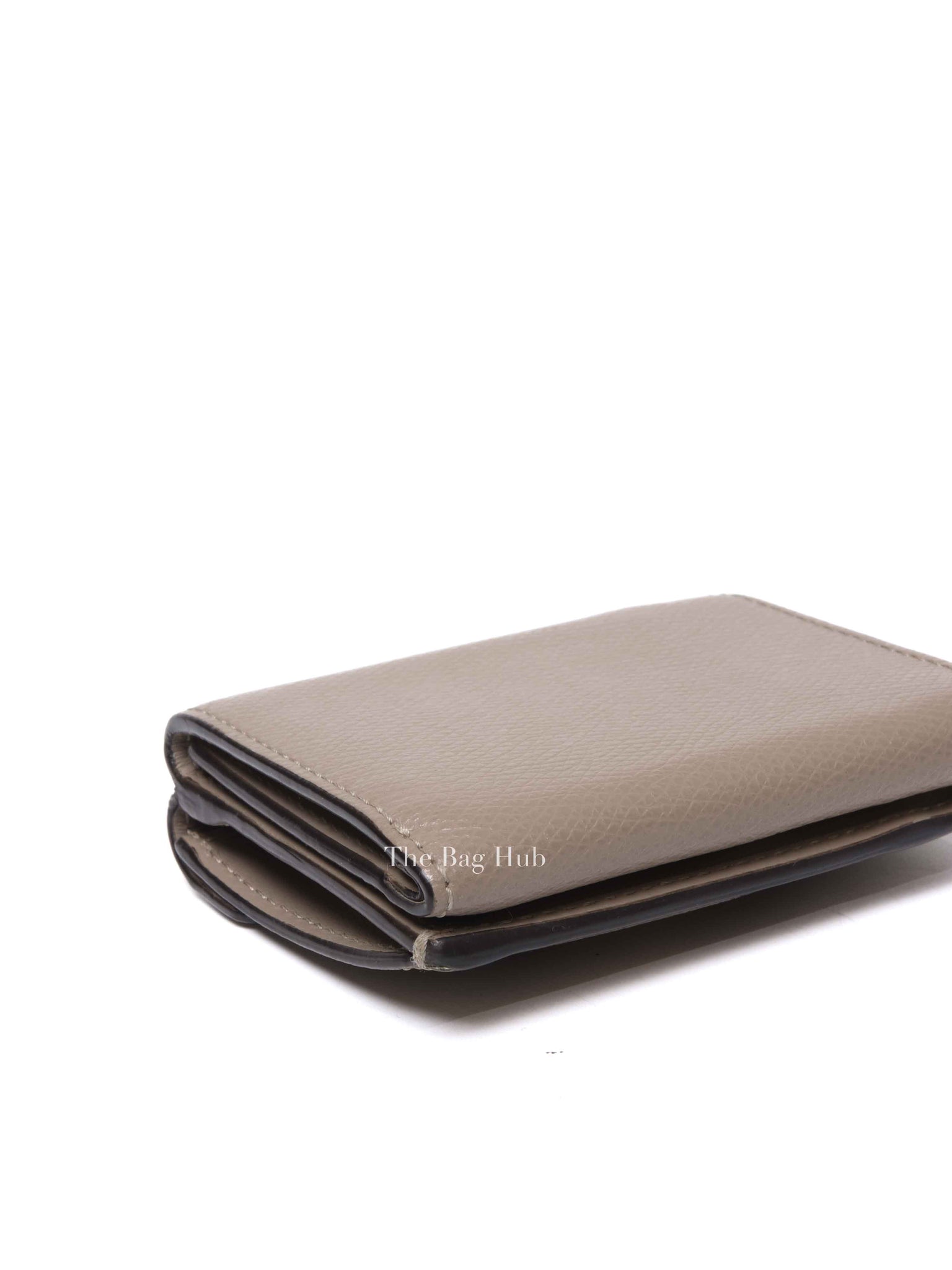 Fendi Tortora Vitello Cruise Micro Trifold Wallet