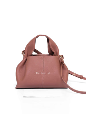Polene Blush Pink Leather Numéro Neuf Mini Shoulder Bag