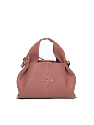 Polene Blush Pink Leather Numéro Neuf Mini Shoulder Bag