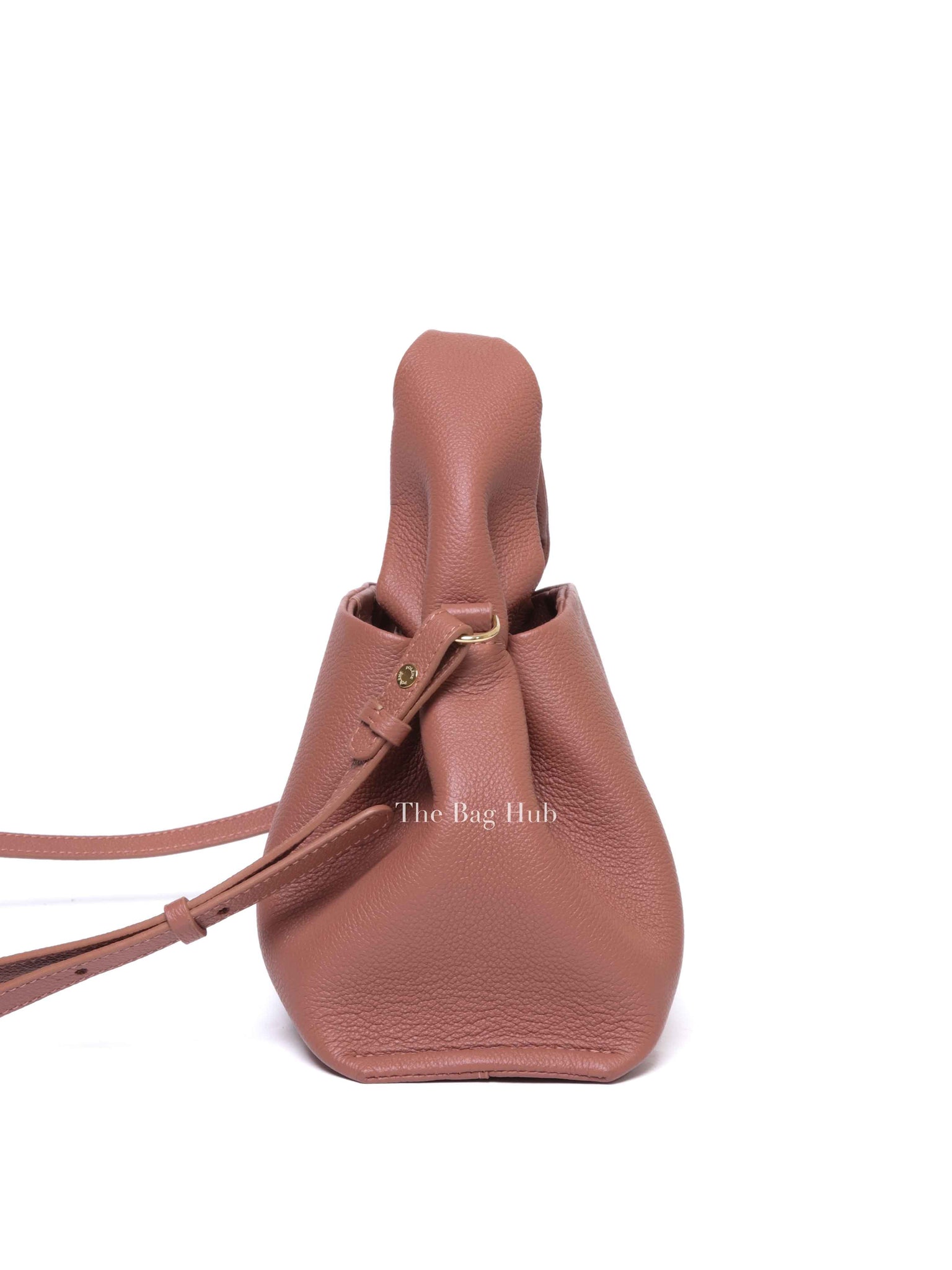 Polene Blush Pink Leather Numéro Neuf Mini Shoulder Bag