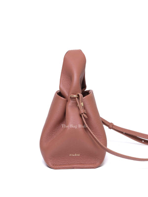 Polene Blush Pink Leather Numéro Neuf Mini Shoulder Bag