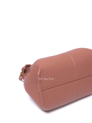 Polene Blush Pink Leather Numéro Neuf Mini Shoulder Bag