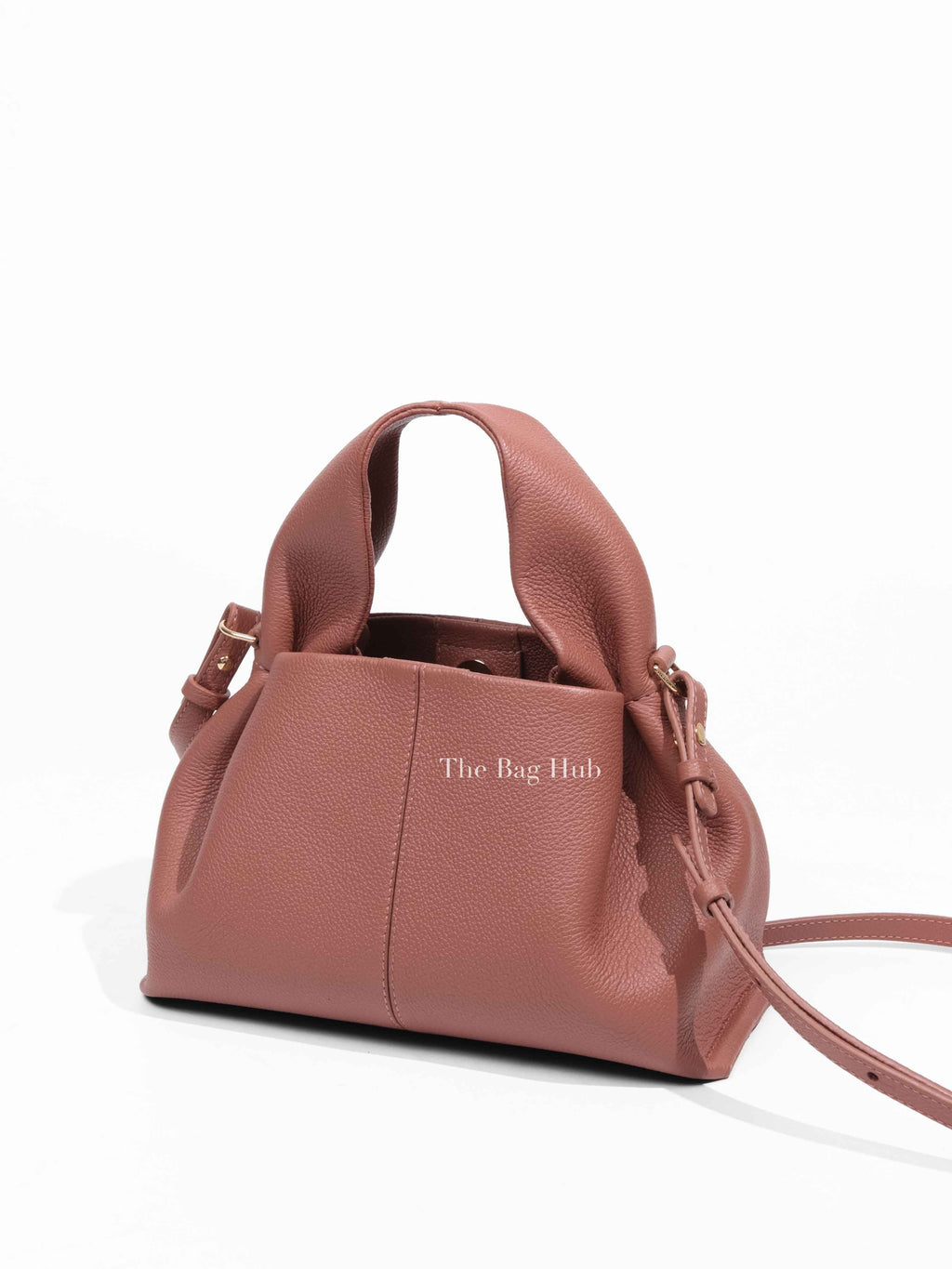 Polene Blush Pink Leather Numéro Neuf Mini Shoulder Bag