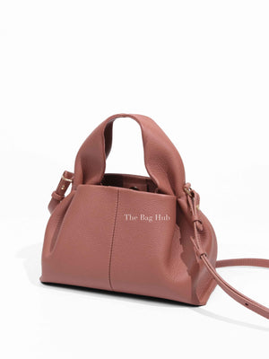 Polene Blush Pink Leather Numéro Neuf Mini Shoulder Bag
