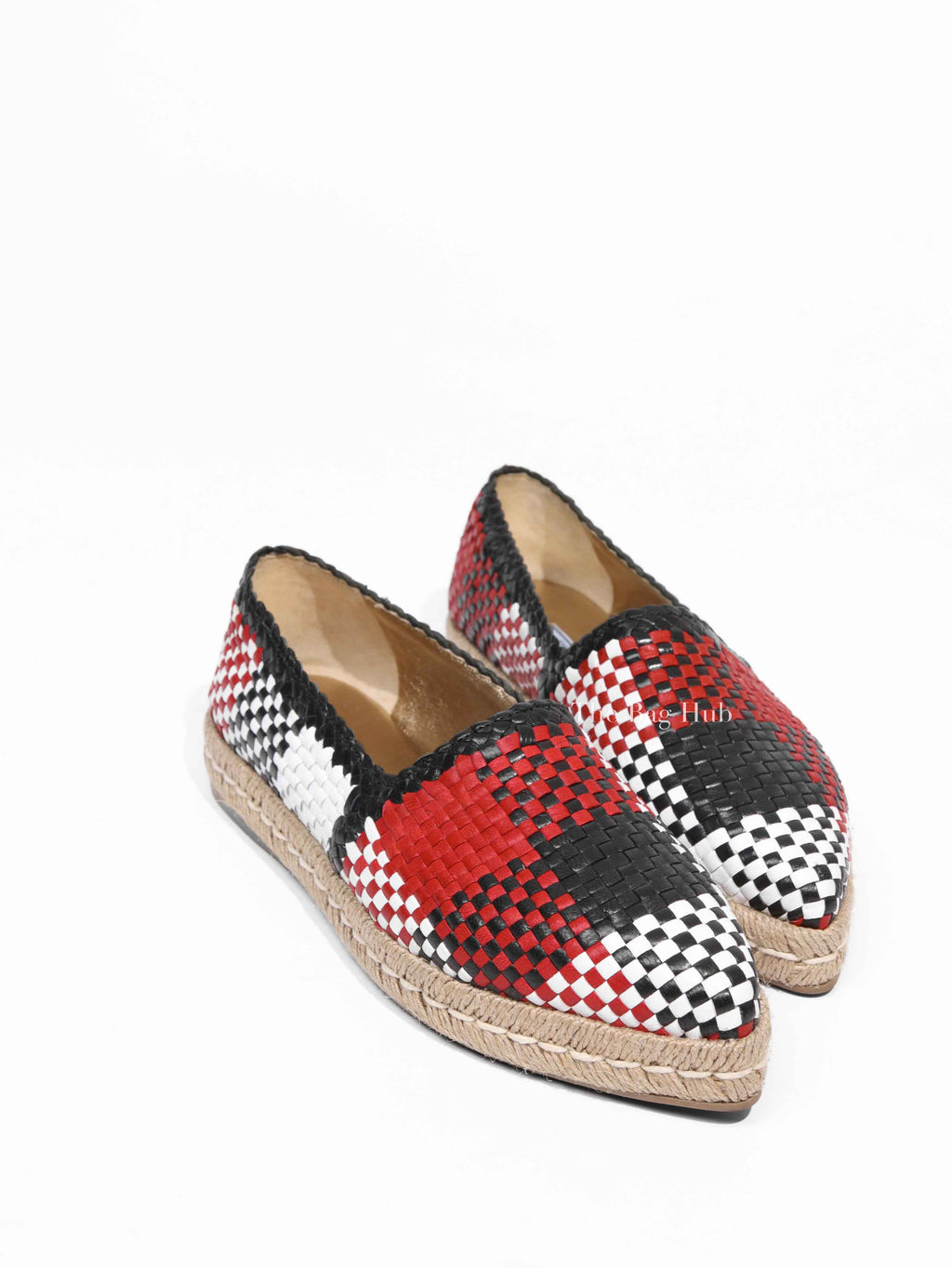 Prada Multicolor Woven Espadrille Size 36