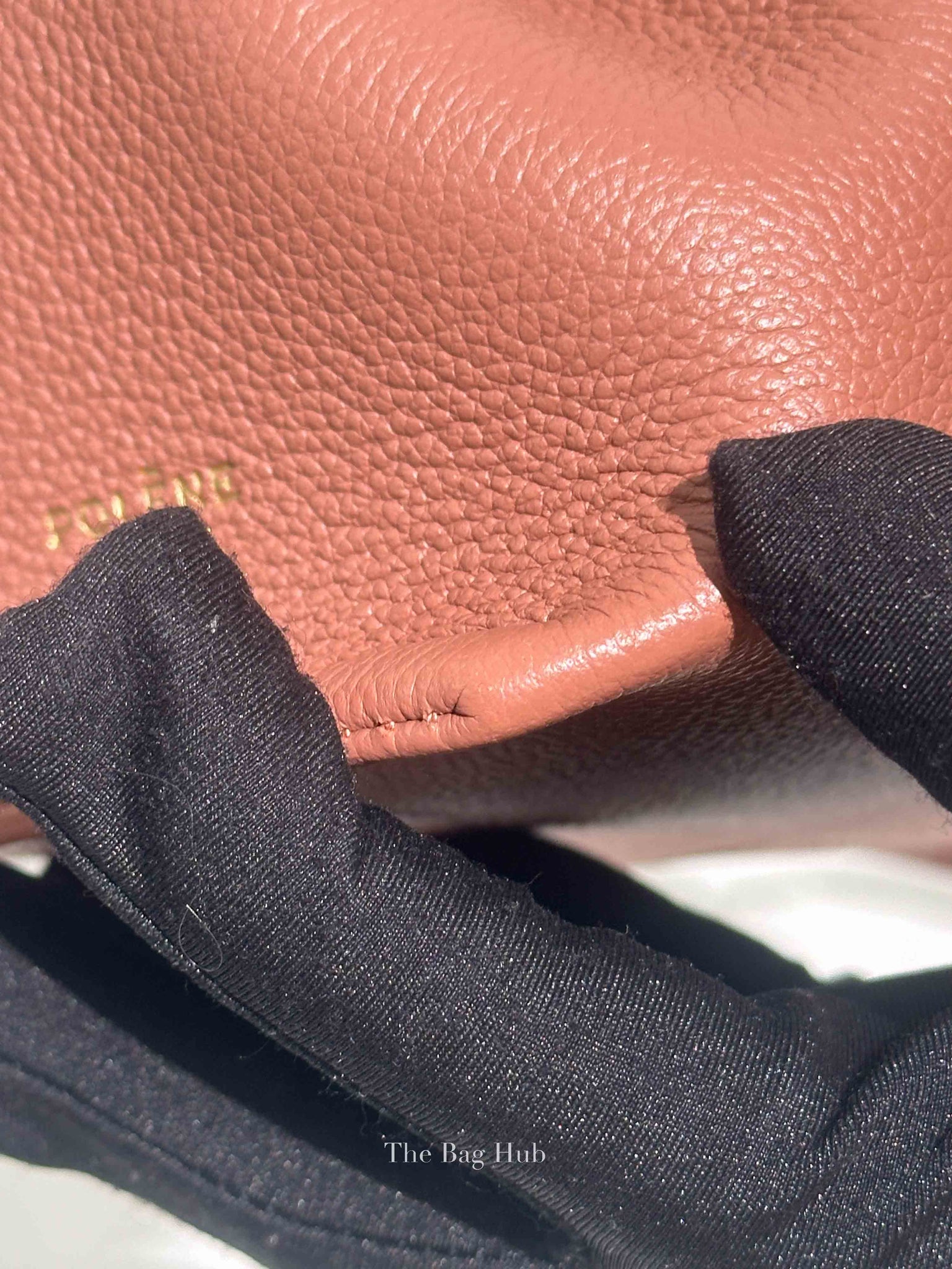 Polene Blush Pink Leather Numéro Neuf Mini Shoulder Bag