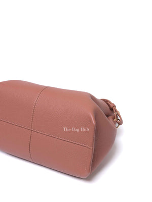 Polene Blush Pink Leather Numéro Neuf Mini Shoulder Bag