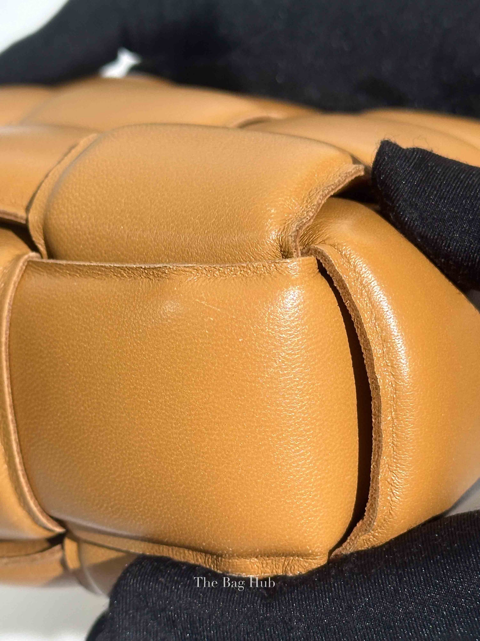 Bottega Veneta Caramel Padded Intrecciato Classic Cassette Crossbody Bag