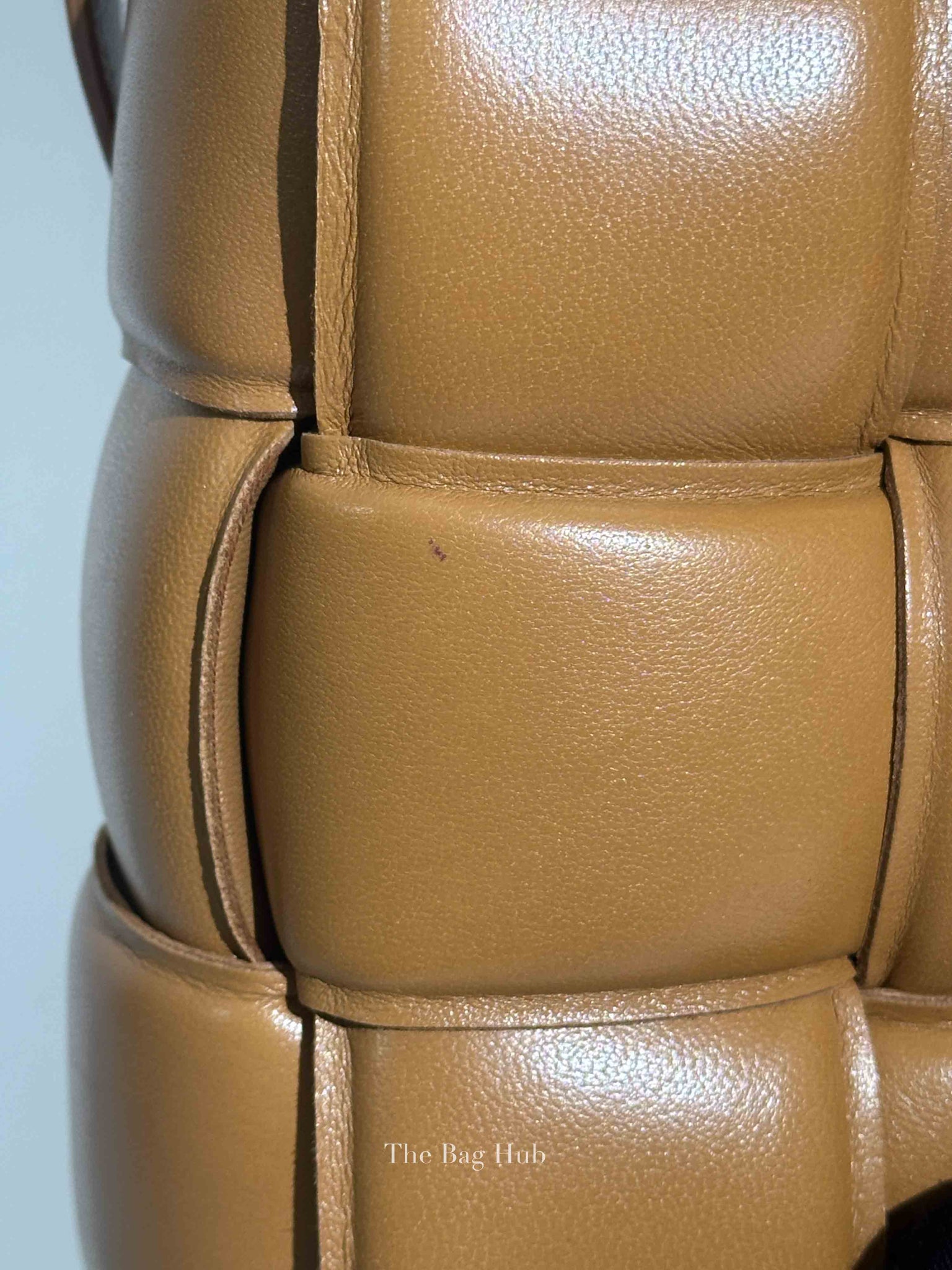 Bottega Veneta Caramel Padded Intrecciato Classic Cassette Crossbody Bag