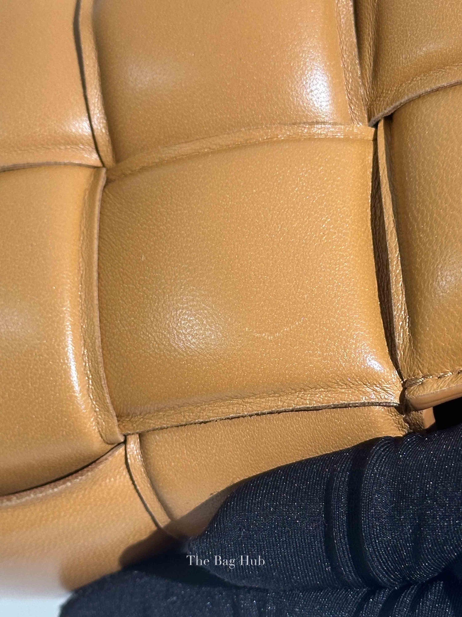 Bottega Veneta Caramel Padded Intrecciato Classic Cassette Crossbody Bag