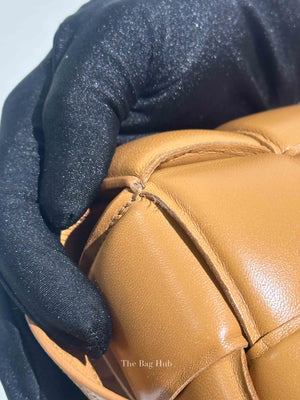 Bottega Veneta Caramel Padded Intrecciato Classic Cassette Crossbody Bag