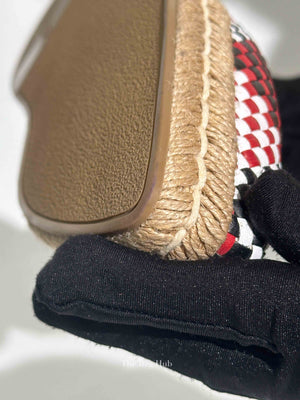 Prada Multicolor Woven Espadrille Size 36