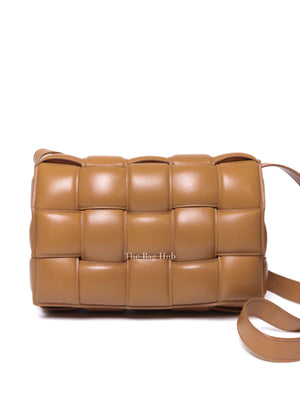 Bottega Veneta Caramel Padded Intrecciato Classic Cassette Crossbody Bag