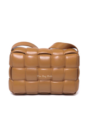 Bottega Veneta Caramel Padded Intrecciato Classic Cassette Crossbody Bag