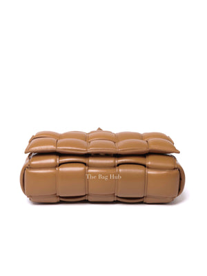 Bottega Veneta Caramel Padded Intrecciato Classic Cassette Crossbody Bag