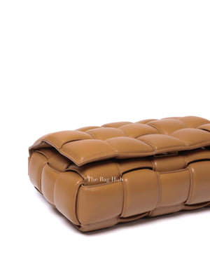 Bottega Veneta Caramel Padded Intrecciato Classic Cassette Crossbody Bag
