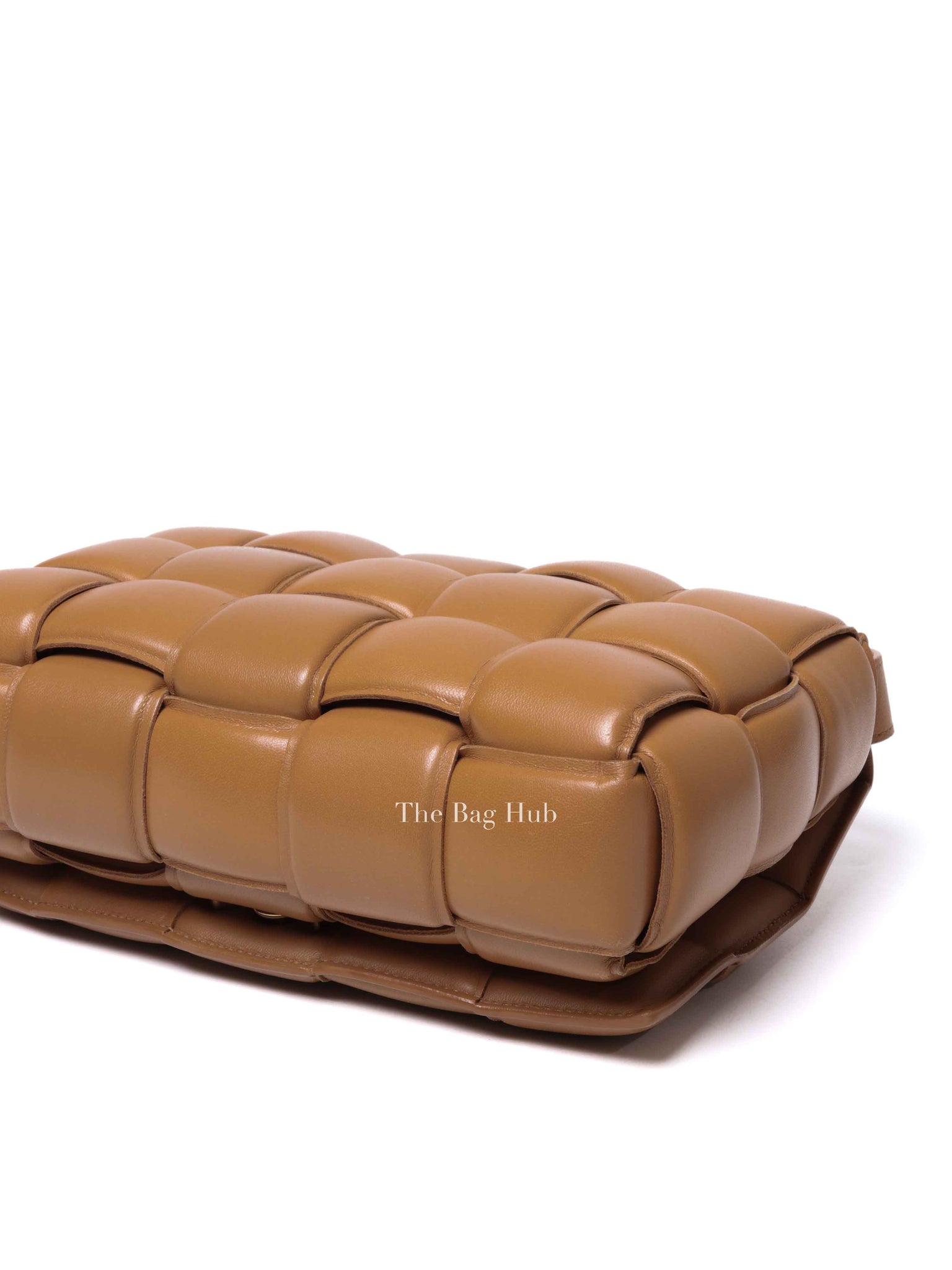 Bottega Veneta Caramel Padded Intrecciato Classic Cassette Crossbody Bag