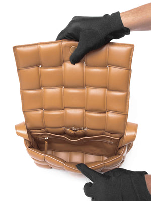 Bottega Veneta Caramel Padded Intrecciato Classic Cassette Crossbody Bag