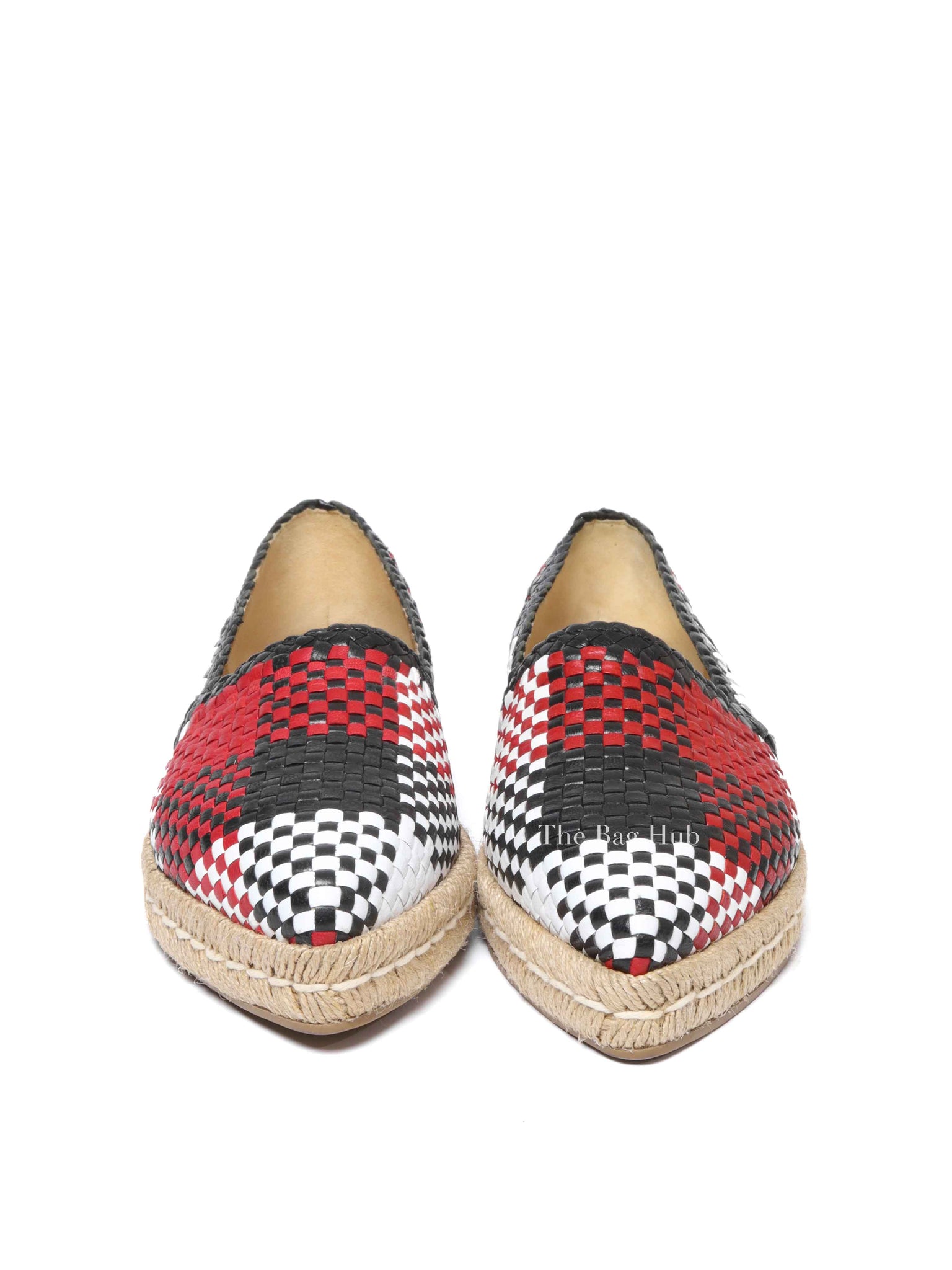 Prada Multicolor Woven Espadrille Size 36
