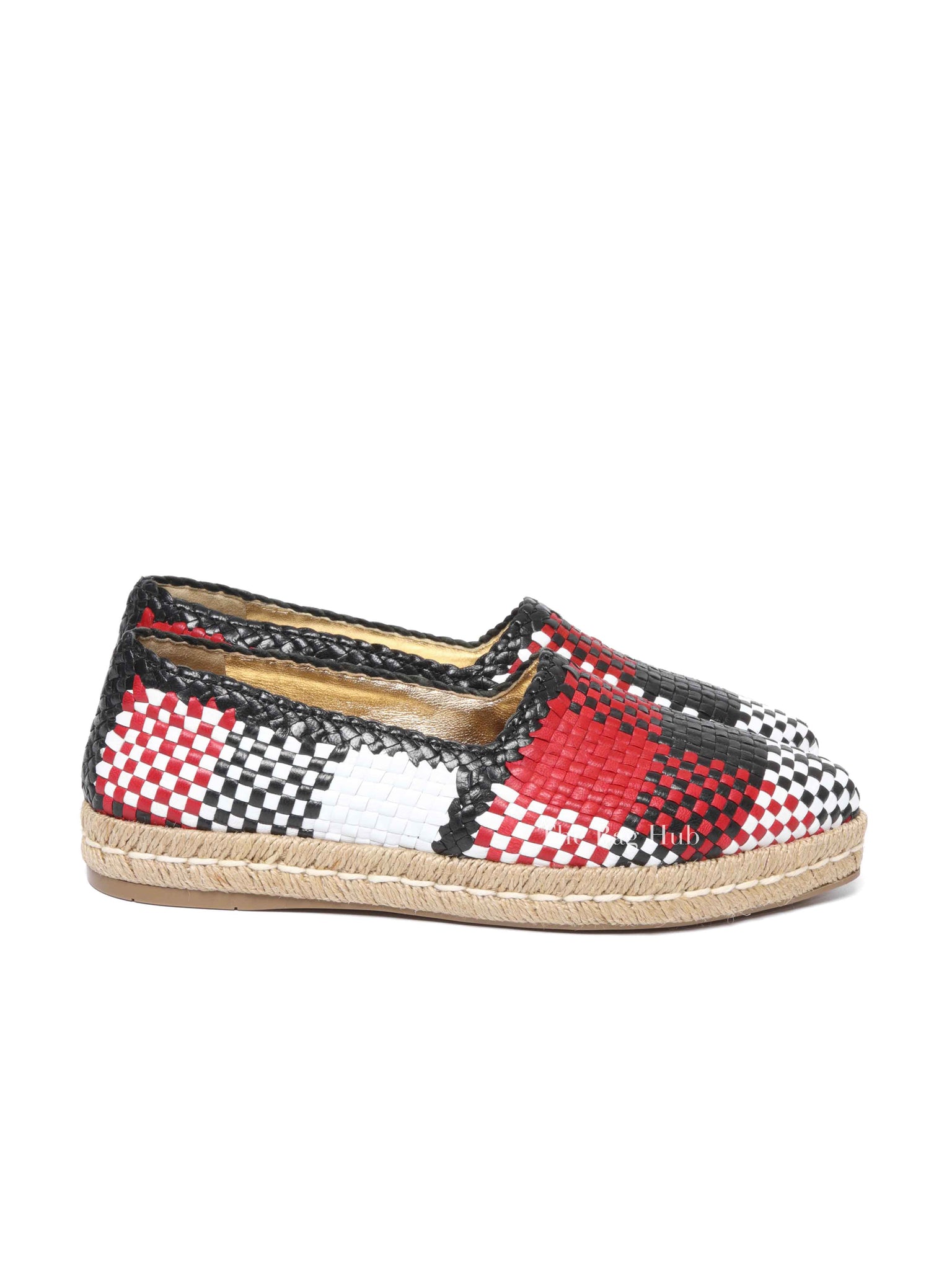 Prada Multicolor Woven Espadrille Size 36