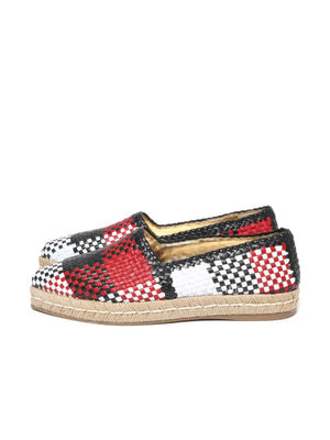 Prada Multicolor Woven Espadrille Size 36