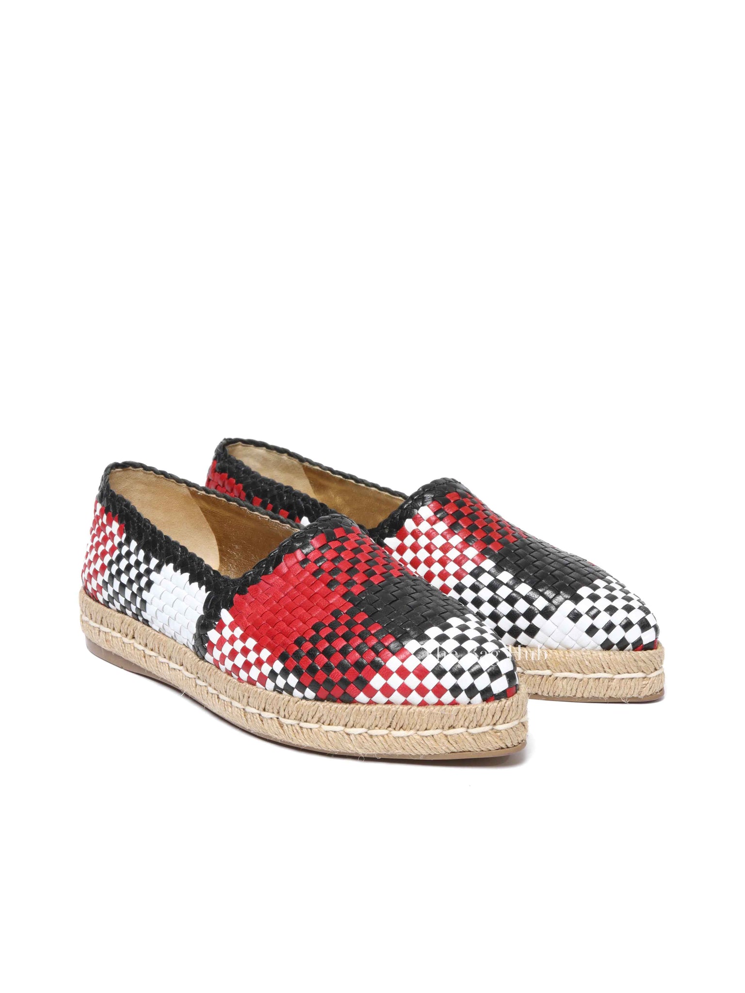 Prada Multicolor Woven Espadrille Size 36