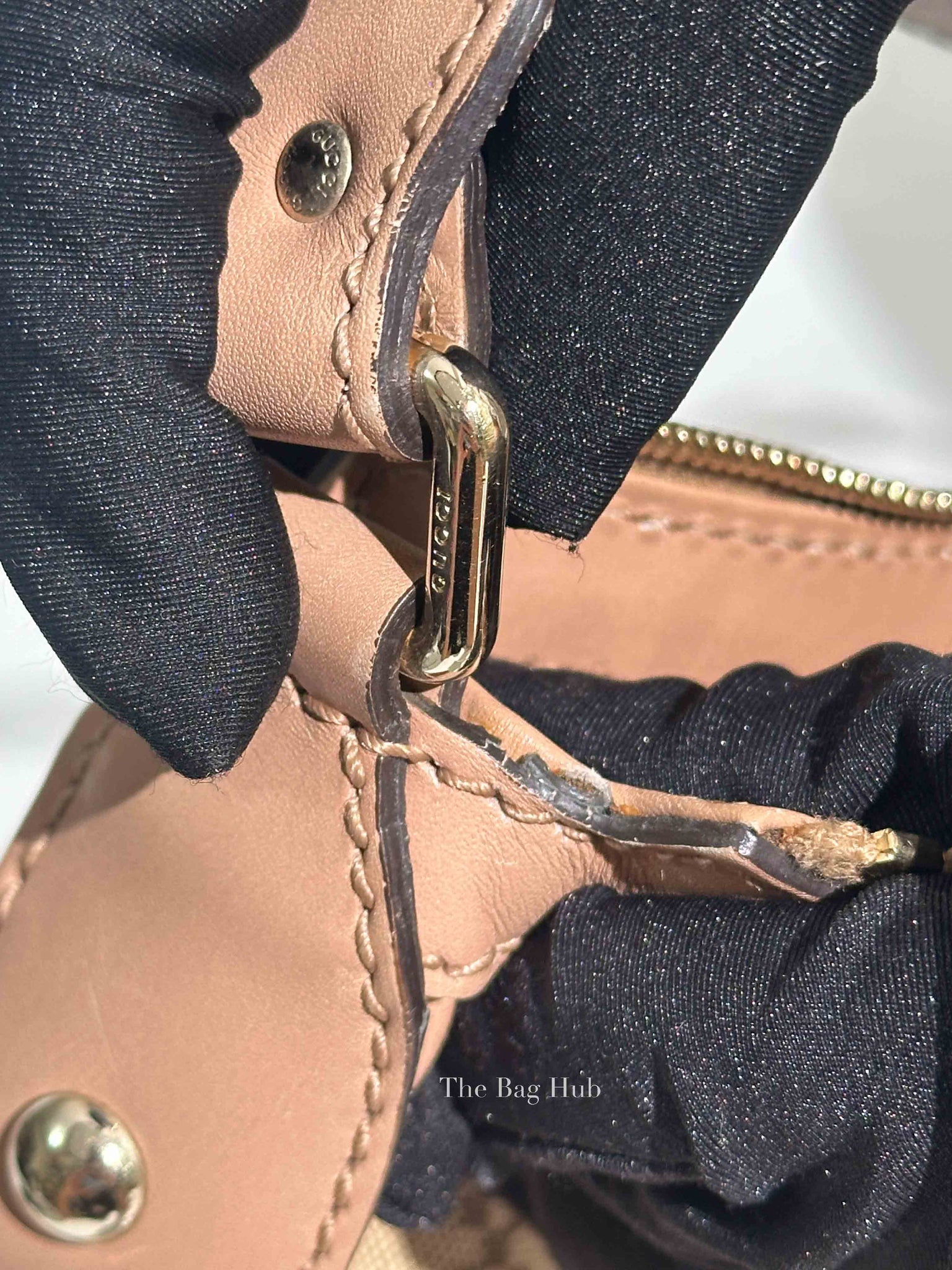 Gucci Pink Diamante Canvas Sukey Hobo Medium Bag