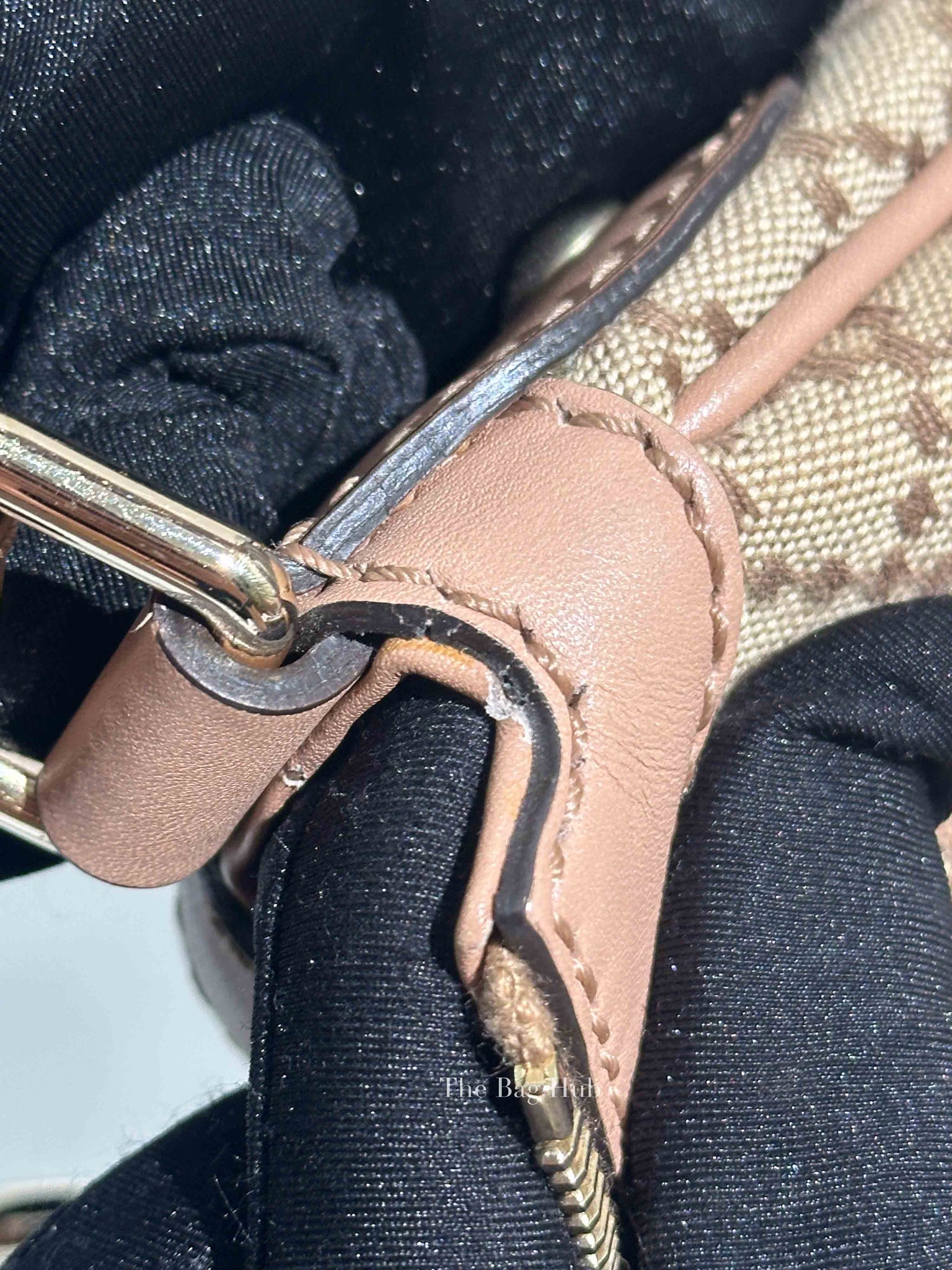 Gucci Pink Diamante Canvas Sukey Hobo Medium Bag