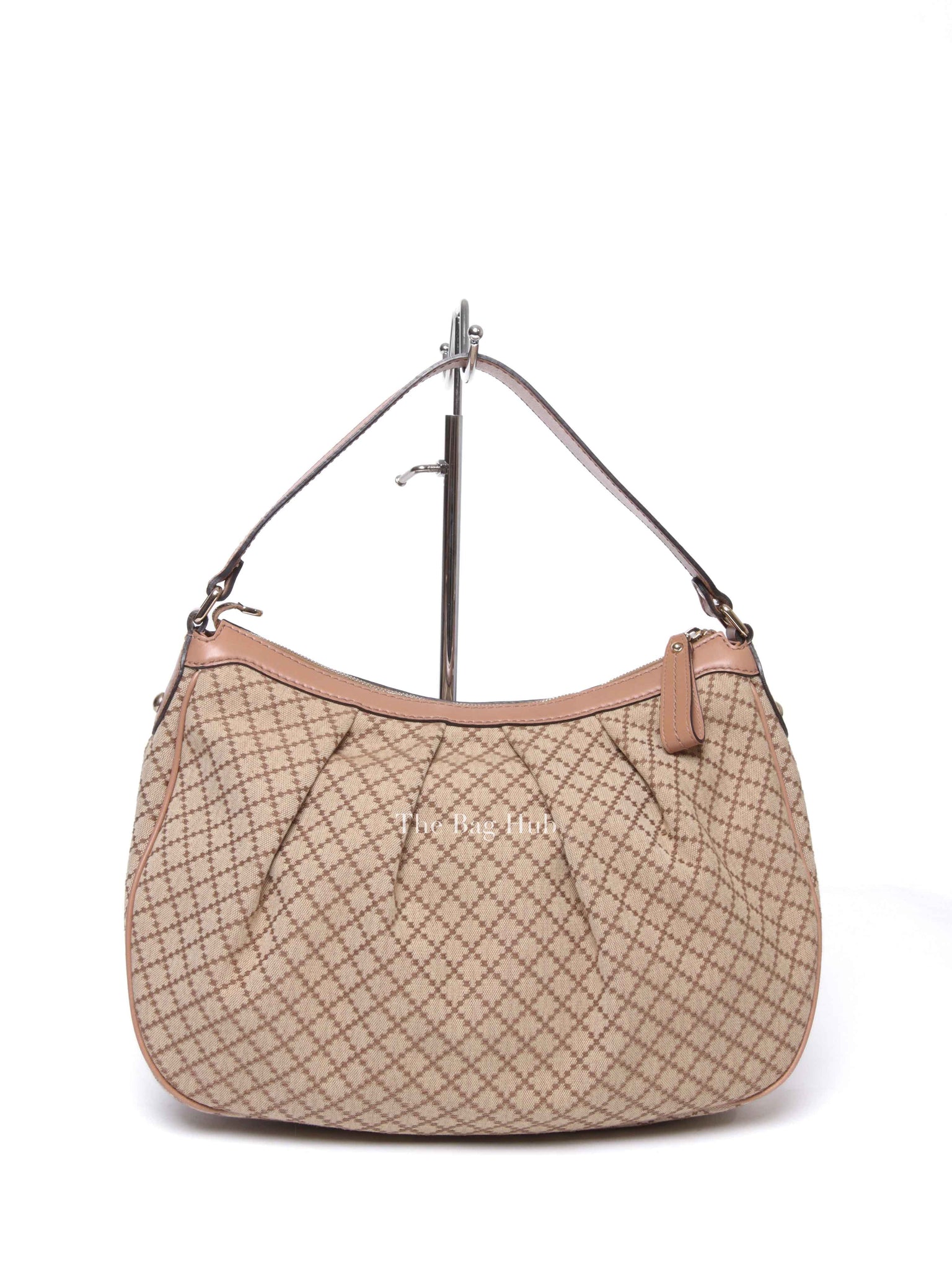 Gucci Pink Diamante Canvas Sukey Hobo Medium Bag