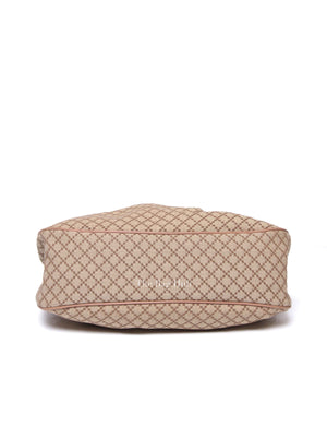 Gucci Pink Diamante Canvas Sukey Hobo Medium Bag