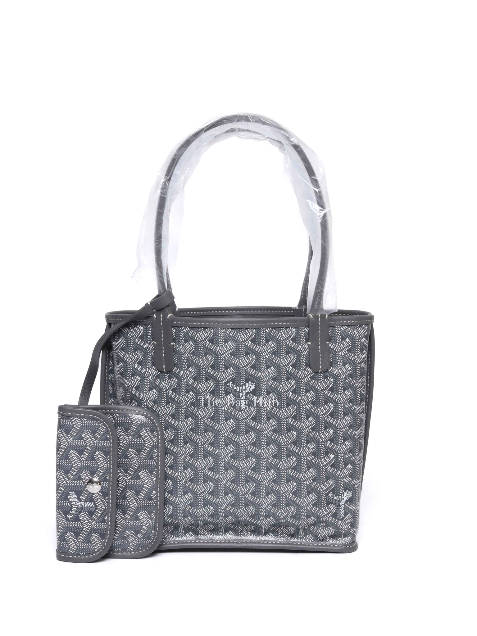 Goyard Gray Coated Canvas Goyardine Anjou Mini Reversible Bag