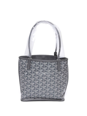 Goyard Gray Coated Canvas Goyardine Anjou Mini Reversible Bag