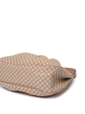 Gucci Pink Diamante Canvas Sukey Hobo Medium Bag