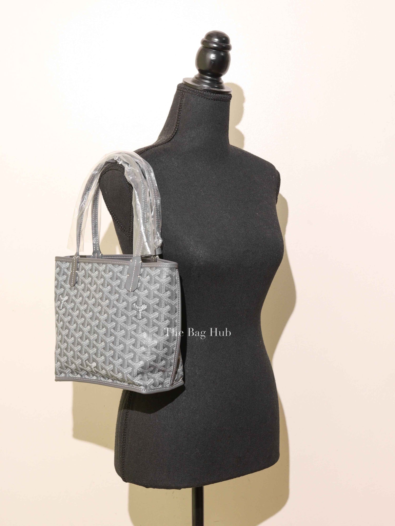 Goyard Gray Coated Canvas Goyardine Anjou Mini Reversible Bag